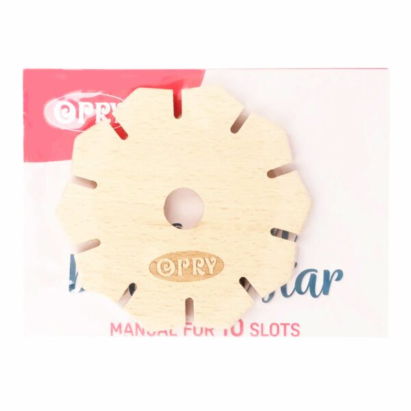 OPRY Knüpfstern aus Holz zum Knüpfen von Bändern, auch für Kinder geeignet