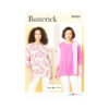 Butterick Schnittmuster B7023 – lässige Bluse mit 3/4-Ärmeln, genähtes Modell