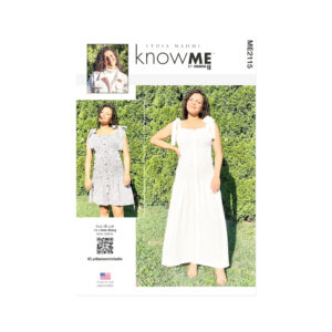 Schnittmuster für ein Sommerkleid mit gesmoktem Oberteil