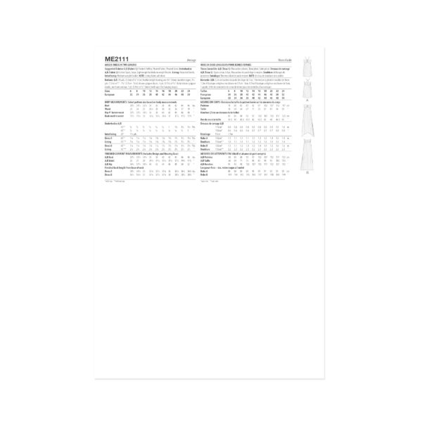 knowME Schnittmuster - ME2111 - schulterfreies Kleid aus Faltenstoff – Bild 8