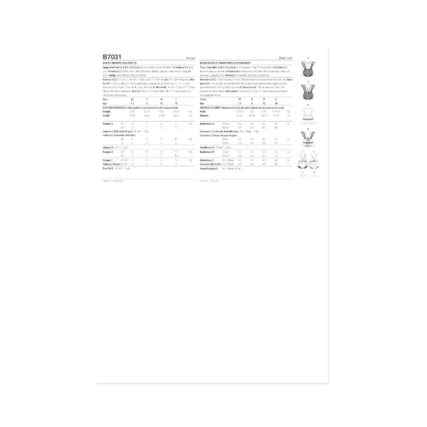 Butterick Schnittmuster - B7031 - Babykleidchen mit Pumphose – Bild 7