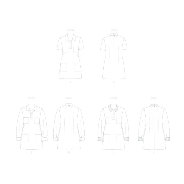 McCall’s Schnittmuster M8552 – Minikleid, Pulloverkleid – Bild 7