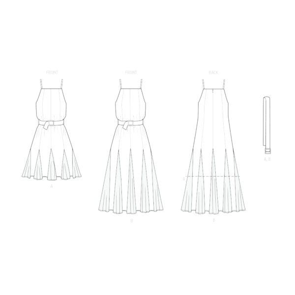 knowME Schnittmuster - ME2112 - Kleid mit Godetfalten – Bild 7