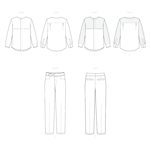 knowME Schnittmuster - ME2113 - Herrenhose und Herrenhemd – Bild 8