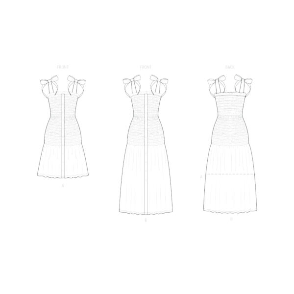 knowME Schnittmuster - ME2115 - Kleid Smokoberteil – Bild 7