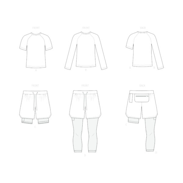 knowME Schnittmuster - ME2117 - Basketball Outfit – Bild 8