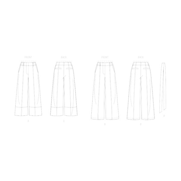 Butterick Schnittmuster - B7024 - leichte Damenhose für den Sommer – Bild 5
