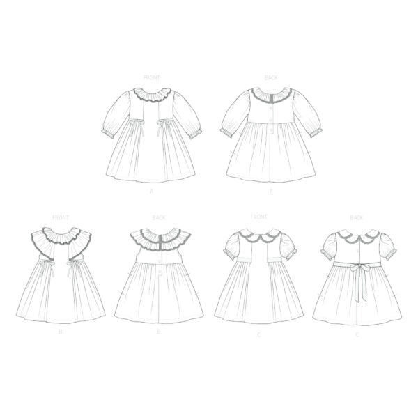 Butterick Schnittmuster - B7032 - Kleidchen für Kleinkind – Bild 6