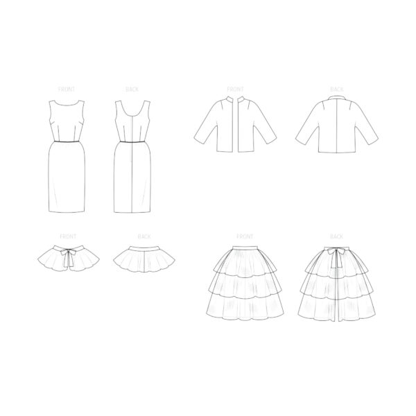 Butterick Schnittmuster - B7035 - Retro Kleid im Stil der 60er Jahre – Bild 7