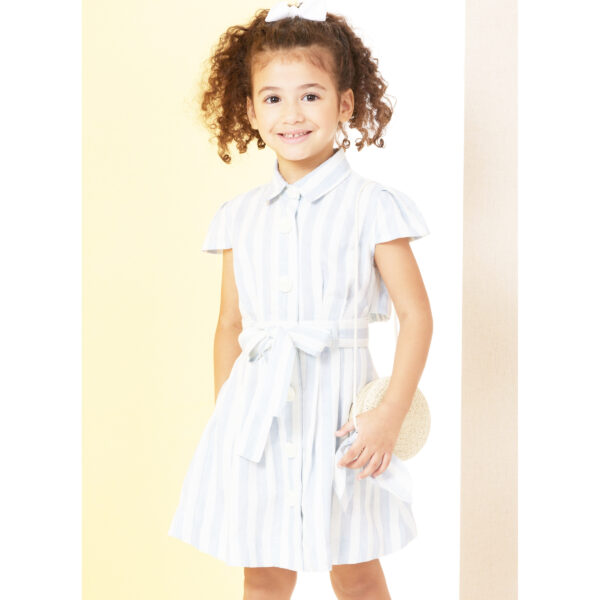 Butterick Schnittmuster - B7033 - Mädchenkleid mit Bindegürtel – Bild 2