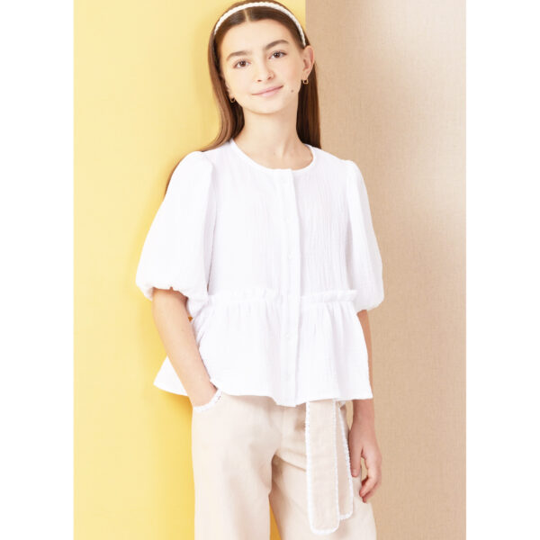 Butterick Schnittmuster - B7034 - Mädchenbluse und Hose – Bild 2