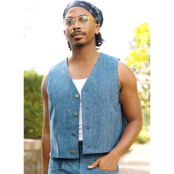 knowME Schnittmuster - ME2109 - Herrenhose, mit Weste – Bild 2