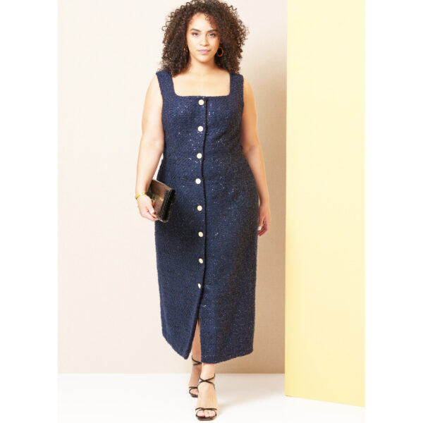 Butterick Schnittmuster - B7022 - durchgehend geknöpftes Trägerkleid – Bild 3