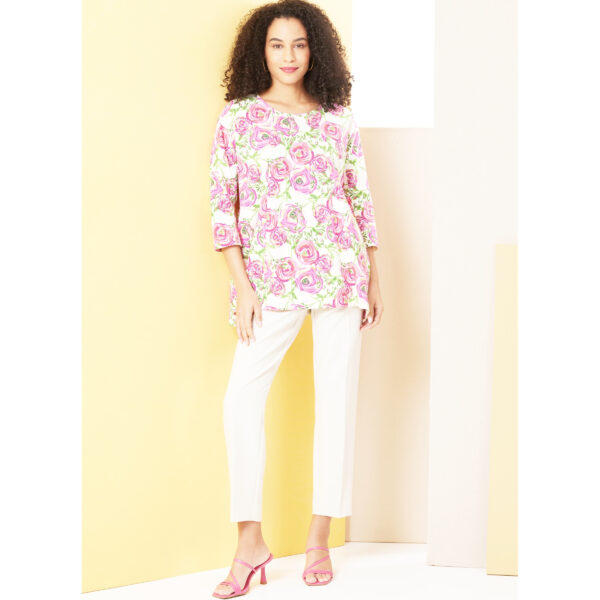 Butterick Schnittmuster - B7023 - lässig weite Bluse mit dreiviertel Ärmel – Bild 4