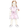 Butterick Schnittmuster - B7033 - Mädchenkleid mit Bindegürtel – Bild 4