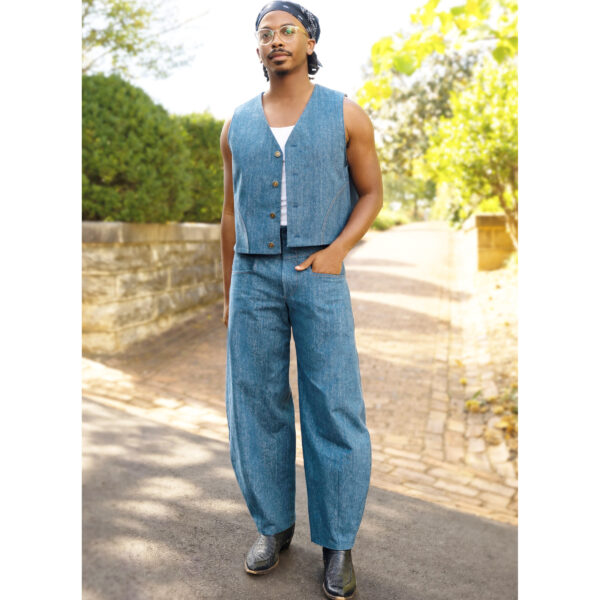 knowME Schnittmuster - ME2109 - Herrenhose, mit Weste – Bild 4