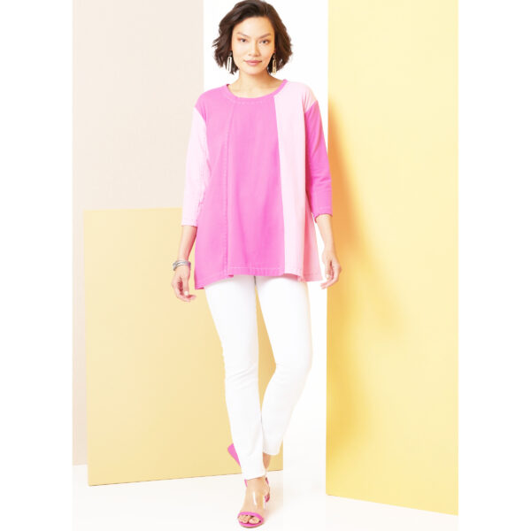 Butterick Schnittmuster - B7023 - lässig weite Bluse mit dreiviertel Ärmel – Bild 5