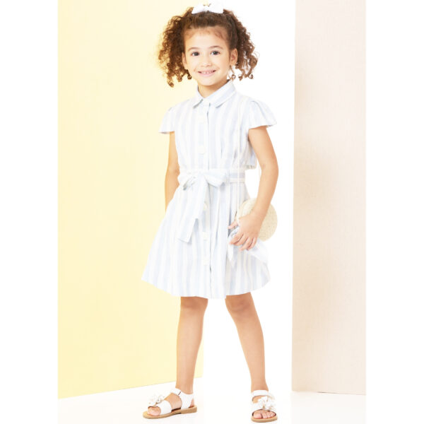 Butterick Schnittmuster - B7033 - Mädchenkleid mit Bindegürtel – Bild 5