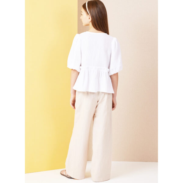 Butterick Schnittmuster - B7034 - Mädchenbluse und Hose – Bild 7