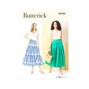 Butterick Schnittmuster - B7025 - weit schwingender Stufenrock