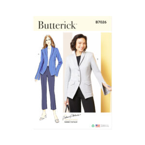 Butterick Schnittmuster - B7026 - eleganter Damenblazer mit Schalkragen