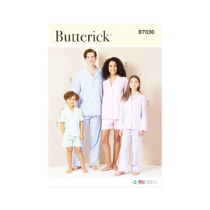 Butterick Schnittmuster B7030 – Schlafanzüge für die ganze Familie