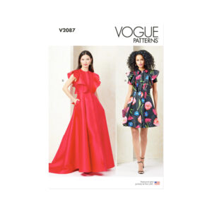 Vogue Schnittmuster V2087 - Kleid mit Flügelärmel