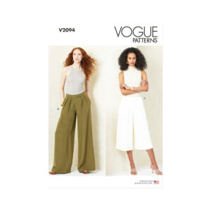 Vogue Schnittmuster V2094 – Damenhose mit Bundfalten