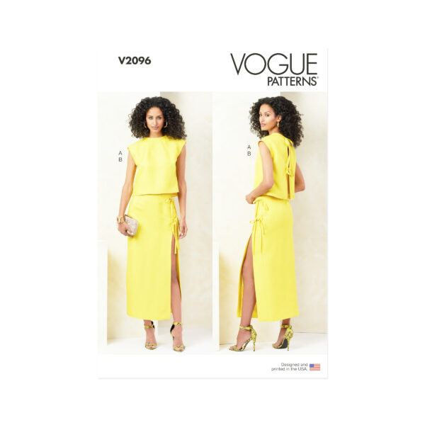 Vogue Schnittmuster - V2096 - Sommerrock & Bluse nähen