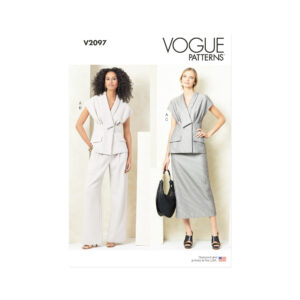 Vogue Schnittmuster V2097 - eleganter Hosenanzug, Kostüm nähen