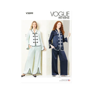 Vogue Schnittmuster V2099 – Damen-Hausanzug selber nähen | Loungewear