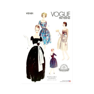 Vogue Schnittmuster V2101 – Vintage-inspiriertes Ballkleid für große Auftritte