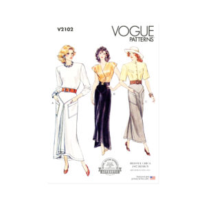 Vogue Schnittmuster V2102 – Vintage-Rock im Stil der 80er | 1987 Mode nähen