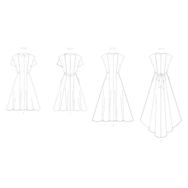 Vogue Schnittmuster V2087 - Kleid mit Flügelärmel – Bild 7