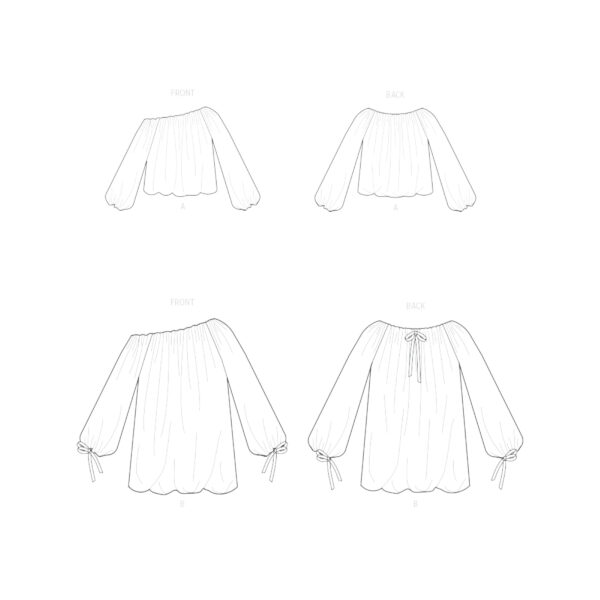 Vogue Schnittmuster V2091 - Bluse im Carmenstil nähen – Bild 8