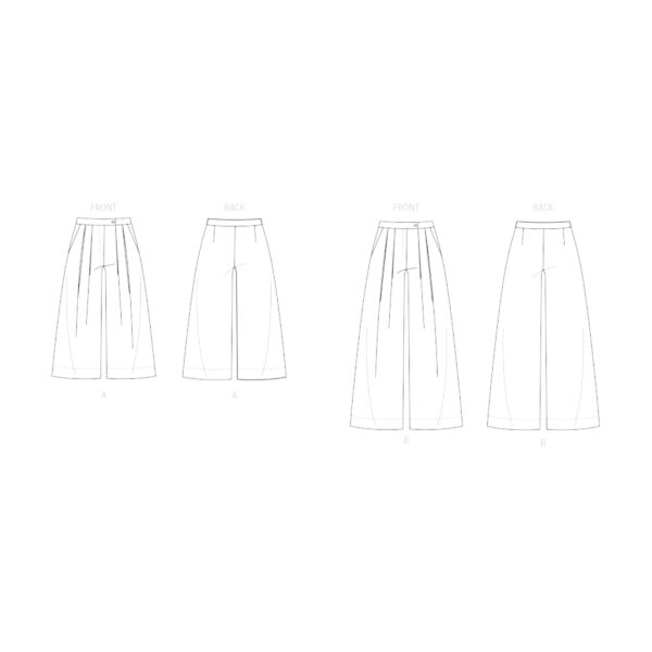 Vogue Schnittmuster - V2094 - Damenhose mit Bundfalten – Bild 6