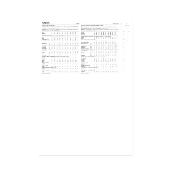 Butterick Schnittmuster - B7028 - Damenhose und ärmellose Bluse – Bild 9