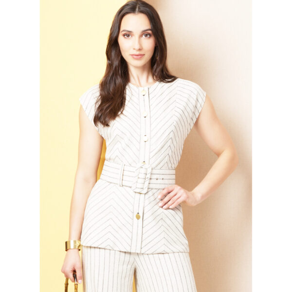 Butterick Schnittmuster - B7028 - Damenhose und ärmellose Bluse – Bild 2