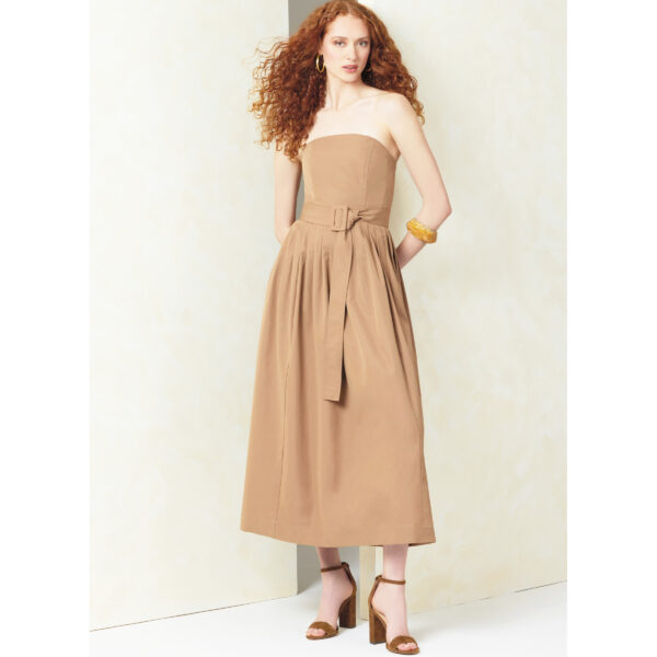 Vogue Schnittmuster V2084 - Kleid mit extravagantem Ausschnitt – Bild 2
