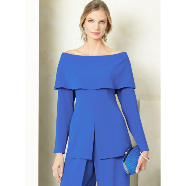 Vogue Schnittmuster - V2098 - elegante Damenkombination aus Hose und Bluse – Bild 2