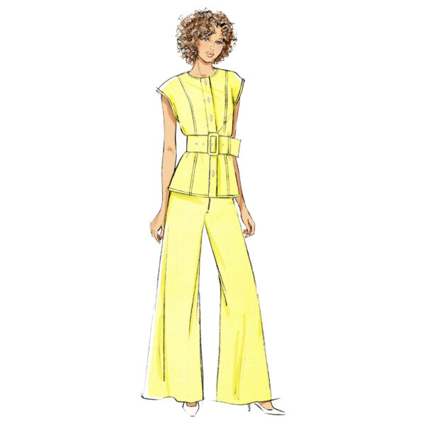 Butterick Schnittmuster - B7028 - Damenhose und ärmellose Bluse – Bild 3
