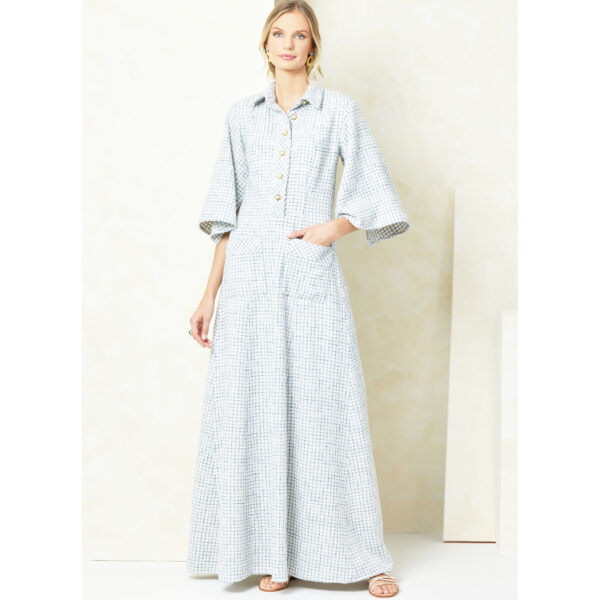 Vogue Schnittmuster - V2083 - Kleid mit kurzer Knopfleiste – Bild 3