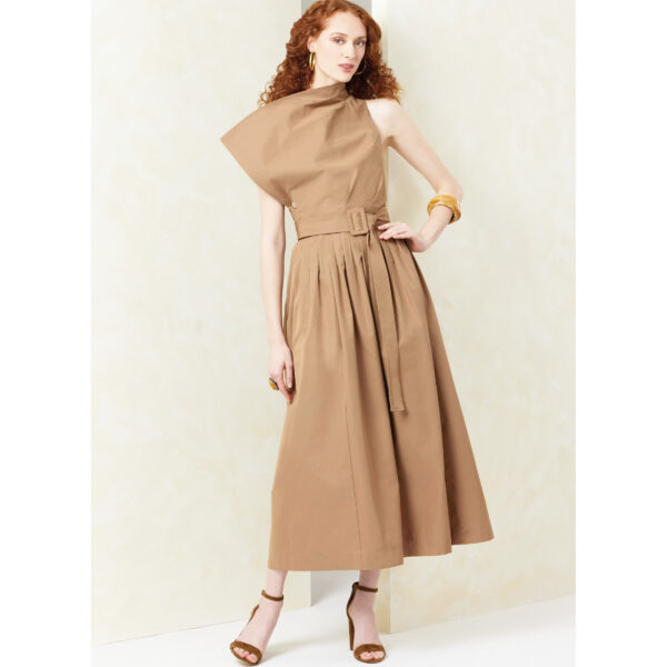Vogue Schnittmuster V2084 - Kleid mit extravagantem Ausschnitt – Bild 3