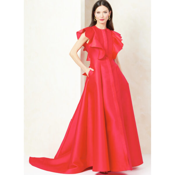 Vogue Schnittmuster V2087 - Kleid mit Flügelärmel – Bild 3