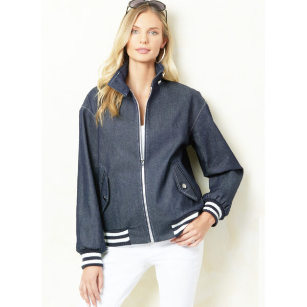 Vogue Schnittmuster - V2093 - Damenblouson mit Stehkragen – Bild 3