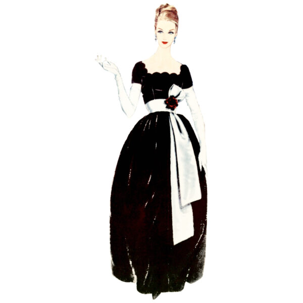 Vogue Schnittmuster V2101 - Vintage - festliches Ballkleid – Bild 3
