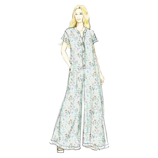 Butterick Schnittmuster - B7029 - Hausanzug, Hausoverall für Damen – Bild 4