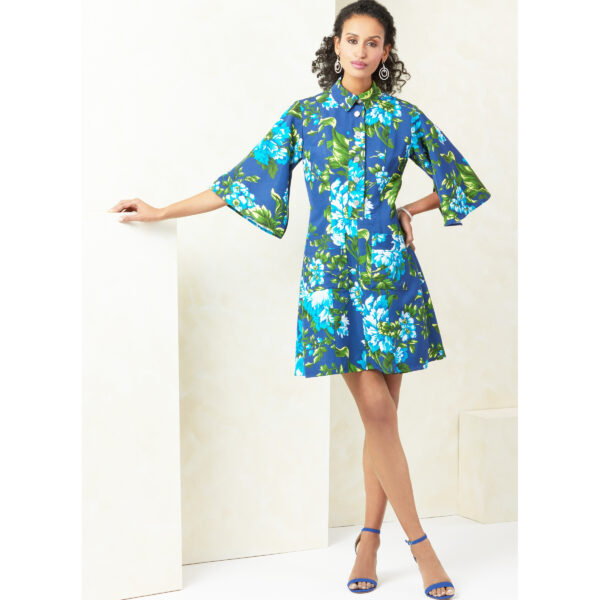 Vogue Schnittmuster - V2083 - Kleid mit kurzer Knopfleiste – Bild 4