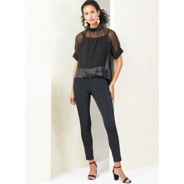 Vogue Schnittmuster - V2090 - Bluse mit Stehbündchen – Bild 4