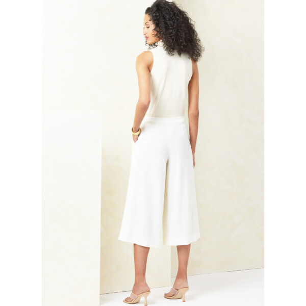 Vogue Schnittmuster - V2094 - Damenhose mit Bundfalten – Bild 4